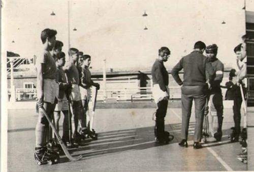 Año 1962 Vélez - Néstor Querejeta; Ronald Felice; Juan Occhiuzzi;"Chiche" Mendoza; Jorge Tanuscio; Enrique Serra y Jorge Mazzei.